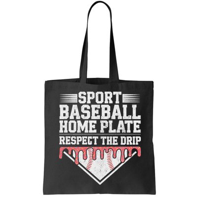 Baseball Home Plate Drip For Respect The Drip Ice Cream Bag