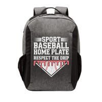 Baseball Home Plate Drip For Respect The Drip Ice Cream Vector Backpack