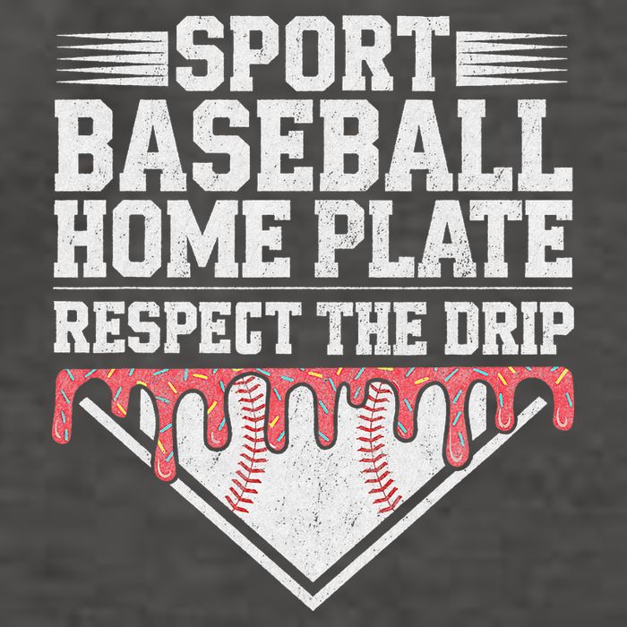 Baseball Home Plate Drip For Respect The Drip Ice Cream Vector Backpack