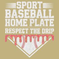 Baseball Home Plate Drip For Respect The Drip Ice Cream Cooling Performance Crew T-Shirt