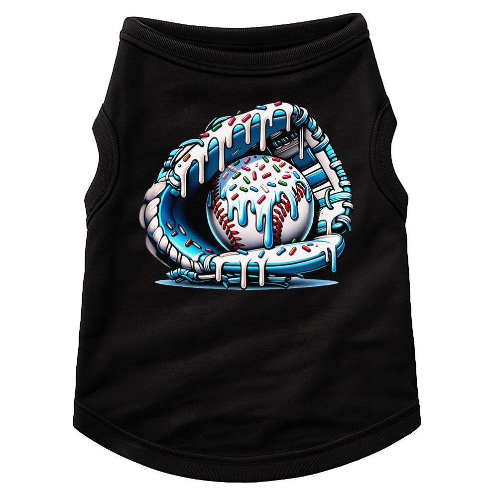 Baseball Home Plate Drip Baseball Bat Baseball Drip Doggie Tank