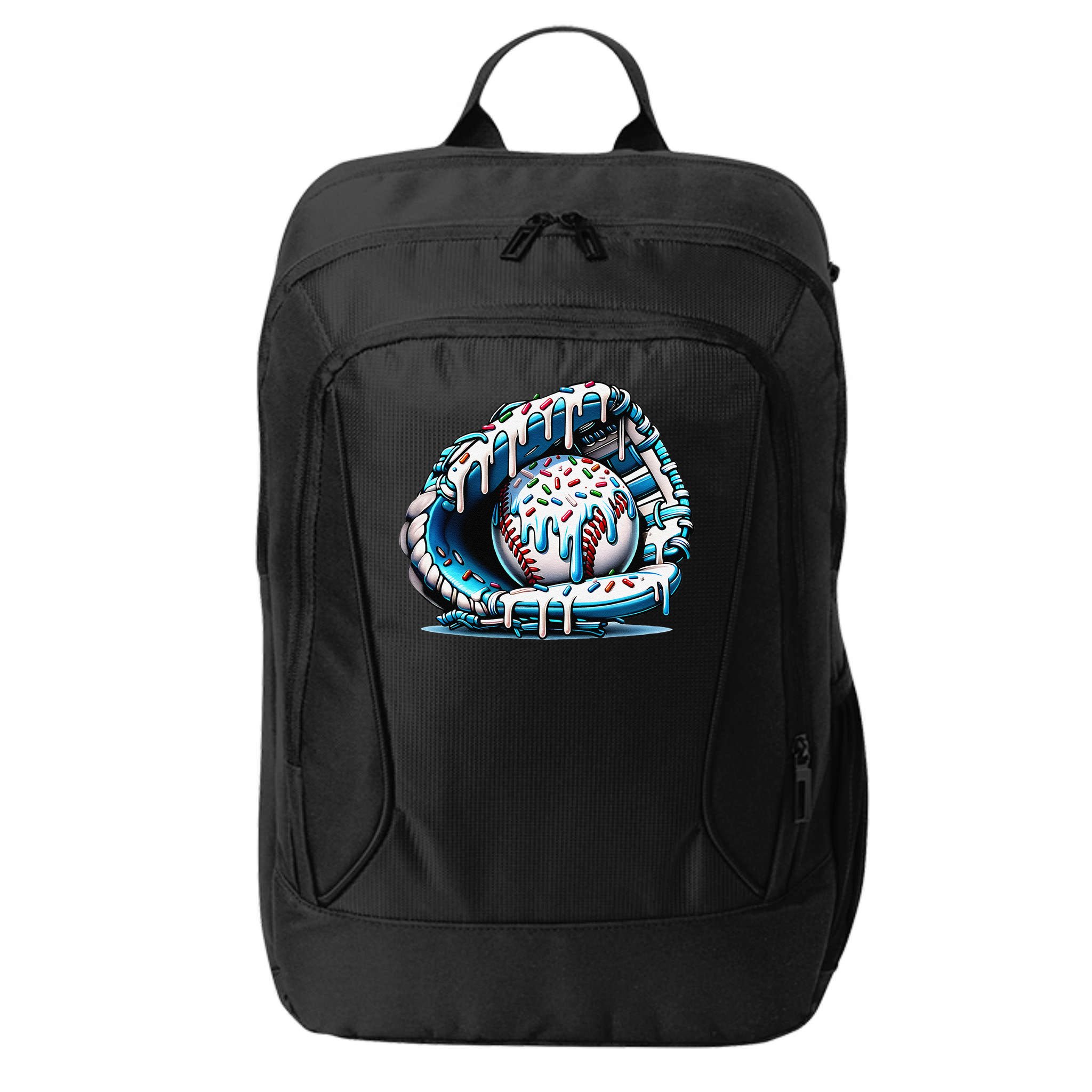 Baseball Home Plate Drip Baseball Bat Baseball Drip City Backpack