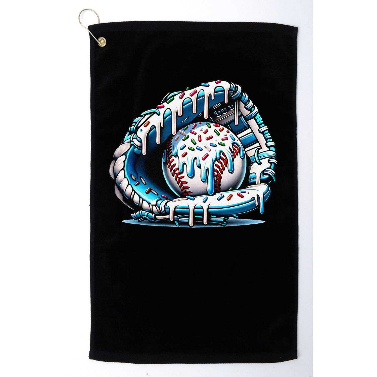Baseball Home Plate Drip Baseball Bat Baseball Drip Golf Towel