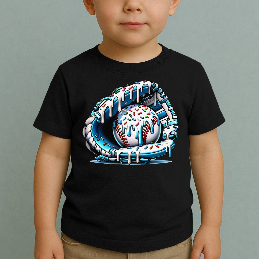 Baseball Home Plate Drip Baseball Bat Baseball Drip Toddler T-Shirt