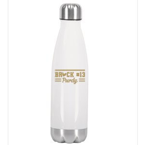 Brock Hard Purdy San Francisco Down 'N Purdy Mr Irrelevant 262 Stainless Steel Insulated Water Bottle