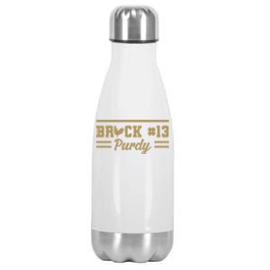 Brock Hard Purdy San Francisco Down 'N Purdy Mr Irrelevant 262 Stainless Steel Insulated Water Bottle