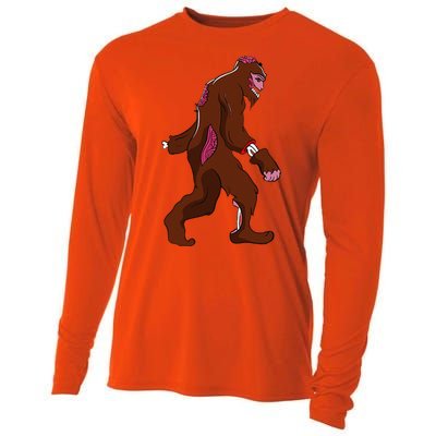 Bigfoot Halloween Pajamas Halloween Bigfoot Costume Gift Funny Cooling Performance Long Sleeve Crew