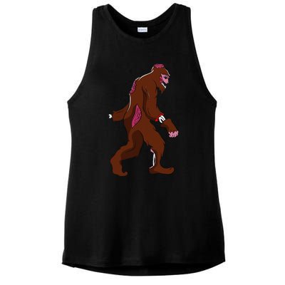 Bigfoot Halloween Pajamas Halloween Bigfoot Costume Gift Funny Ladies PosiCharge Tri-Blend Wicking Tank