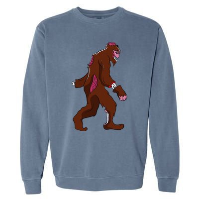 Bigfoot Halloween Pajamas Halloween Bigfoot Costume Gift Funny Garment-Dyed Sweatshirt