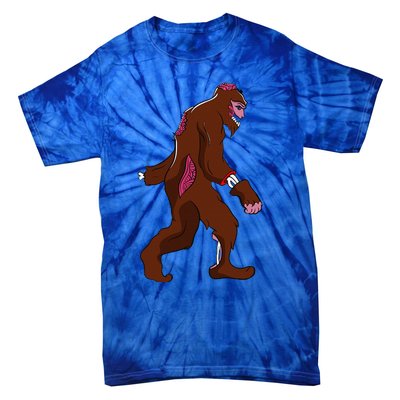 Bigfoot Halloween Pajamas Halloween Bigfoot Costume Gift Funny Tie-Dye T-Shirt