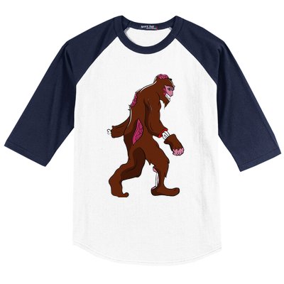 Bigfoot Halloween Pajamas Halloween Bigfoot Costume Gift Funny Baseball Sleeve Shirt