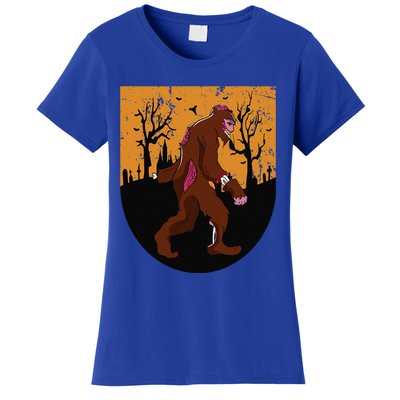 Bigfoot Halloween Pajamas Halloween Bigfoot Costume Gift Gift Women's T-Shirt