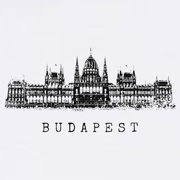 Budapest Hungarian Parliament Retro Skyline I Love Budapest Cooling Performance Crew T-Shirt
