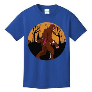 Bigfoot Halloween Pajamas Halloween Bigfoot Costume Gift Kids T-Shirt