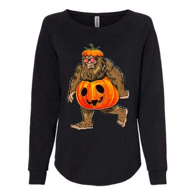 Bigfoot Halloween Pumpkin Halloween Bigfoot Gift Womens California Wash Sweatshirt