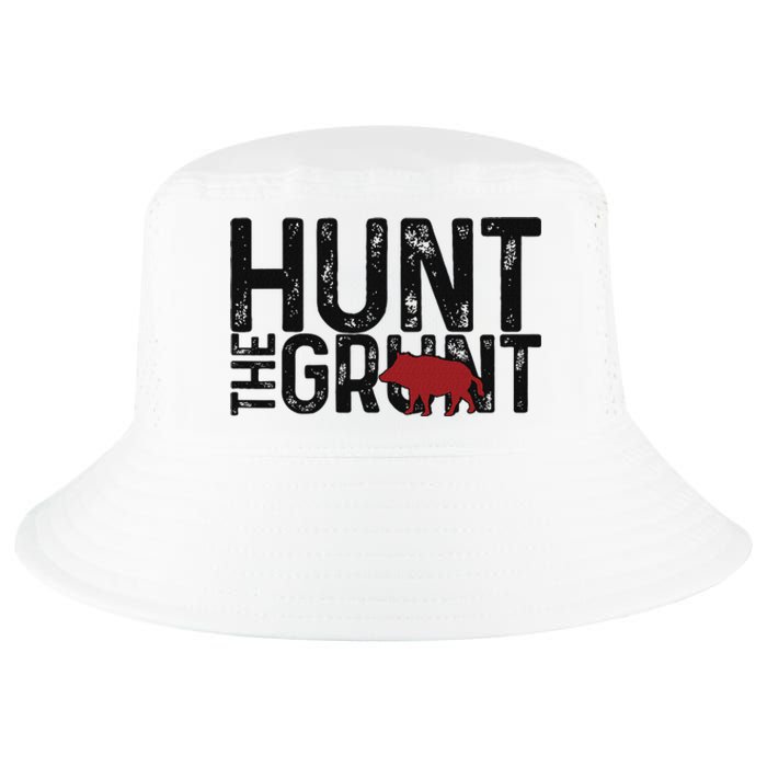 Boar Hog Pig Hunting Hunt The Grunt Funny Hog Hunter Cool Comfort Performance Bucket Hat