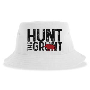 Boar Hog Pig Hunting Hunt The Grunt Funny Hog Hunter Sustainable Bucket Hat