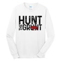 Boar Hog Pig Hunting Hunt The Grunt Funny Hog Hunter Tall Long Sleeve T-Shirt