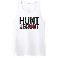 Boar Hog Pig Hunting Hunt The Grunt Funny Hog Hunter PosiCharge Competitor Tank