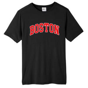 Boston Hometown Pride Throwback Design Print Classic Tall Fusion ChromaSoft Performance T-Shirt