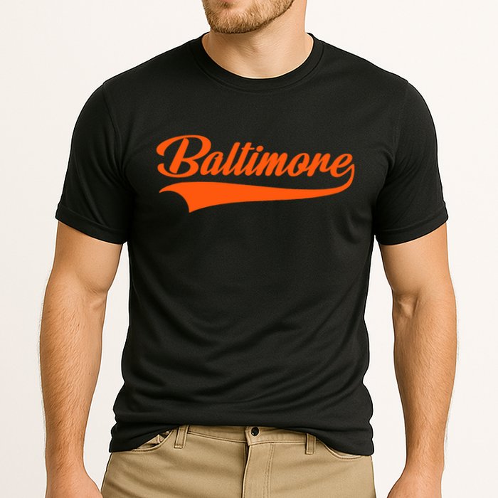 Baltimore Hometown Pride Md Throwback Design Cooling Performance Crew T-Shirt