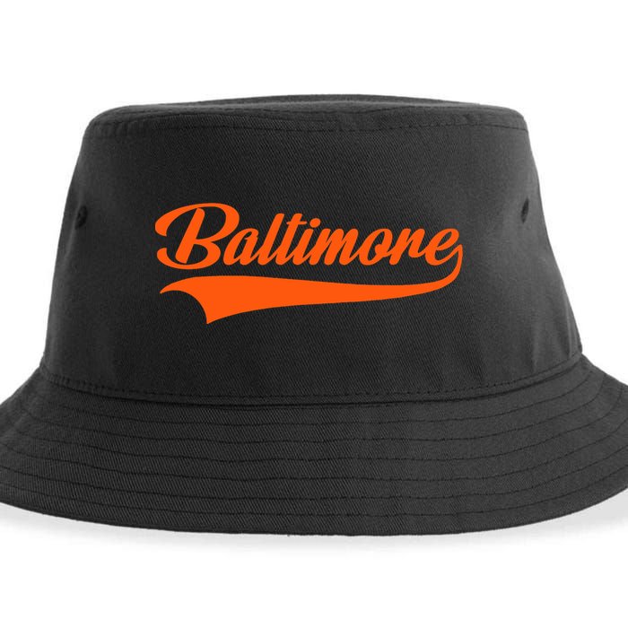 Baltimore Hometown Pride Md Throwback Design Sustainable Bucket Hat