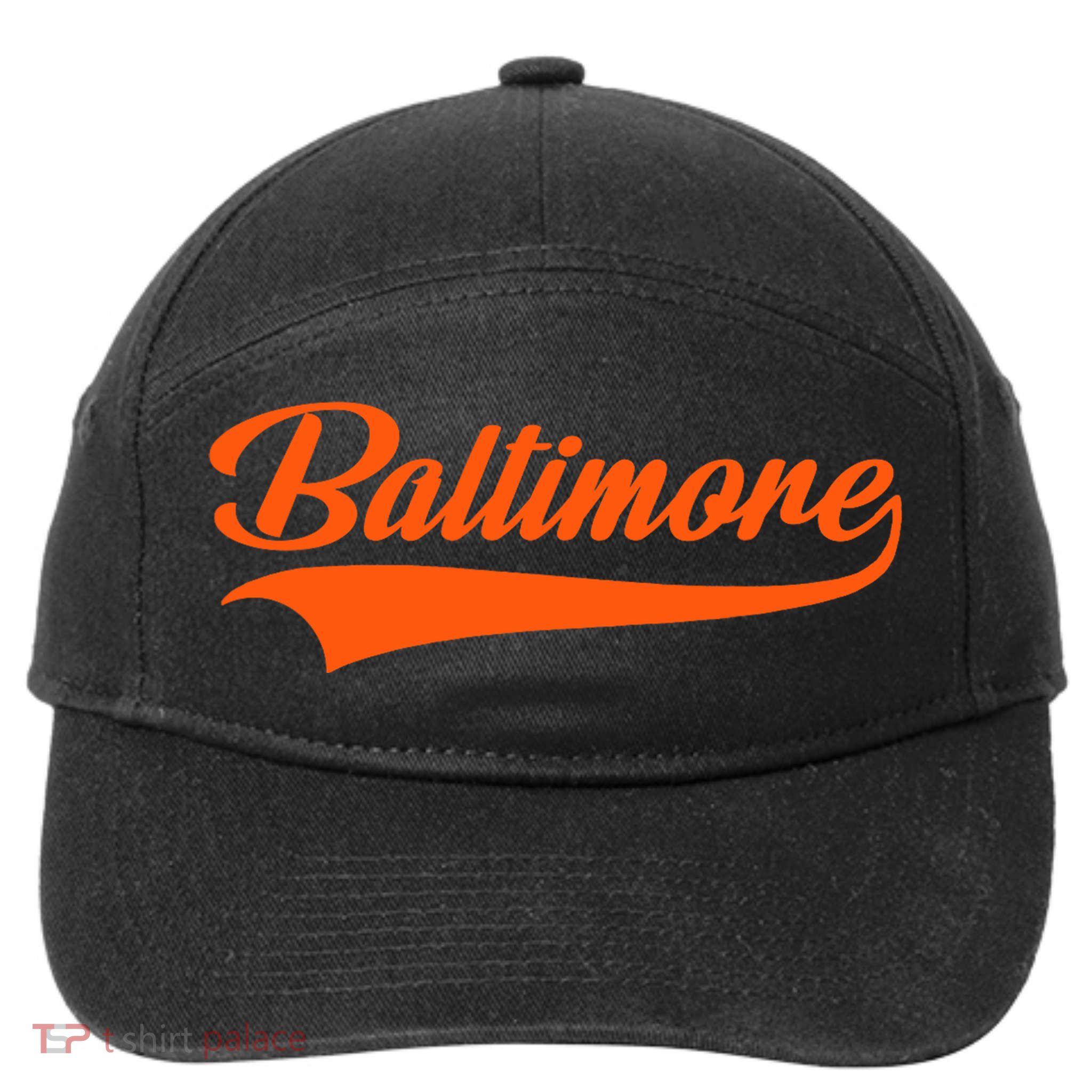 Baltimore Hometown Pride Md Throwback Design 7-Panel Snapback Hat