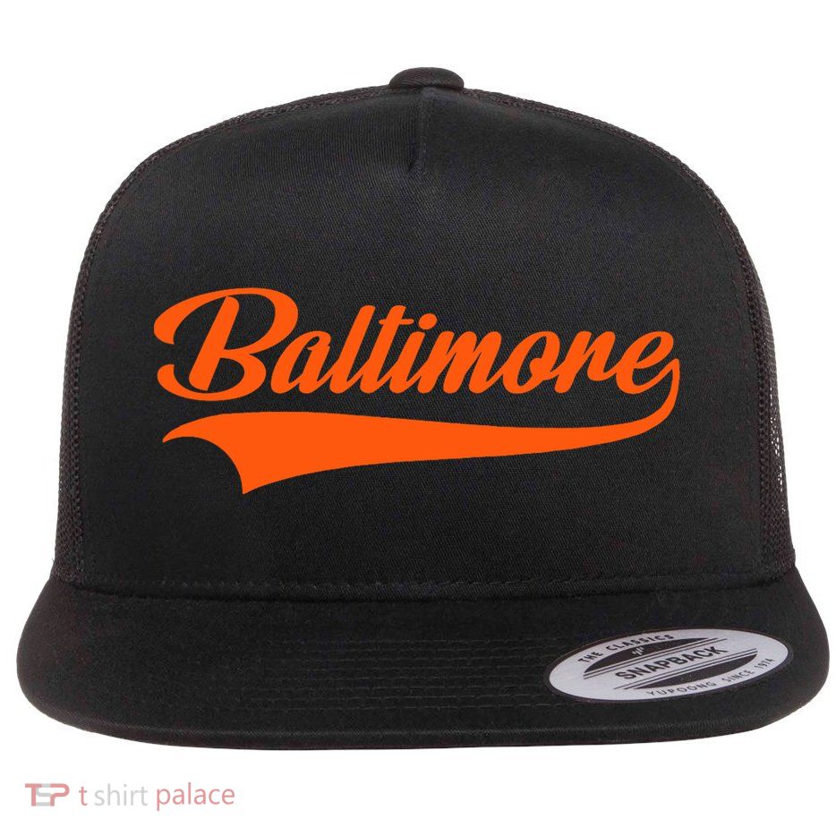 Baltimore Hometown Pride Md Throwback Design Flatbill Hat