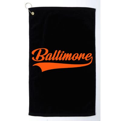 Baltimore Hometown Pride Md Throwback Design Golf Towel