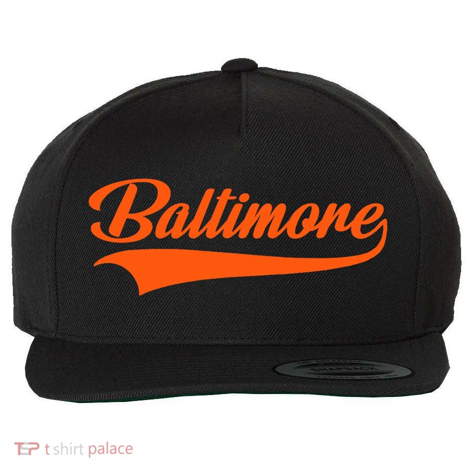 Baltimore Hometown Pride Md Throwback Design Wool Snapback Cap