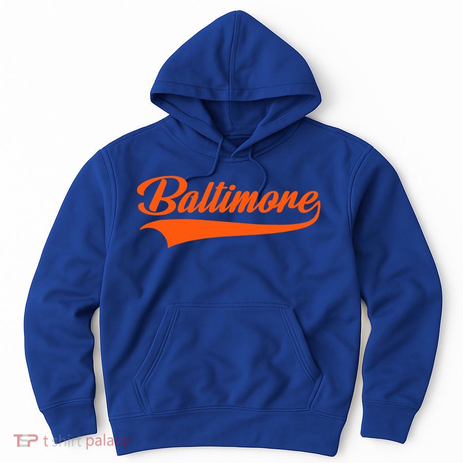 Baltimore Hometown Pride Md Throwback Design Hoodie