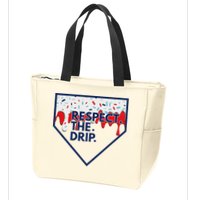 B.A.S.E.B.A.L.L Home Plate Drip For Ice Cream Spinkle Zip Tote Bag