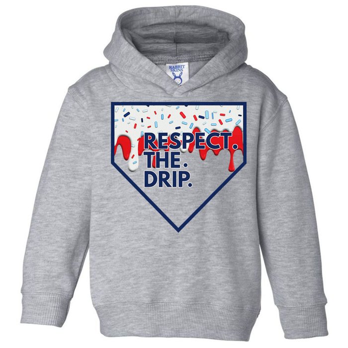 B.A.S.E.B.A.L.L Home Plate Drip For Ice Cream Spinkle Toddler Hoodie