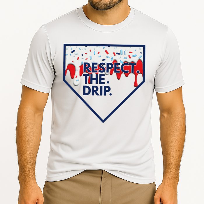B.A.S.E.B.A.L.L Home Plate Drip For Ice Cream Spinkle Performance Shirt