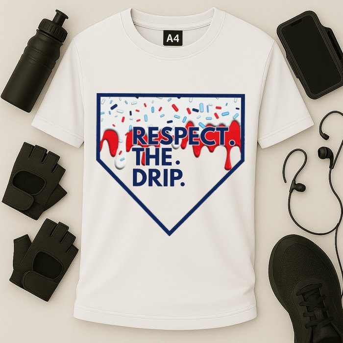B.A.S.E.B.A.L.L Home Plate Drip For Ice Cream Spinkle Performance Shirt