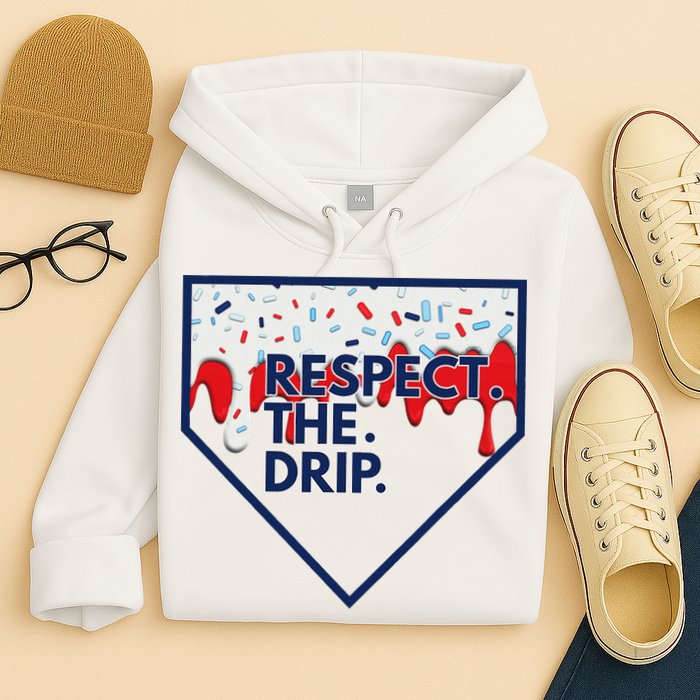 B.A.S.E.B.A.L.L Home Plate Drip For Ice Cream Spinkle Hoodie