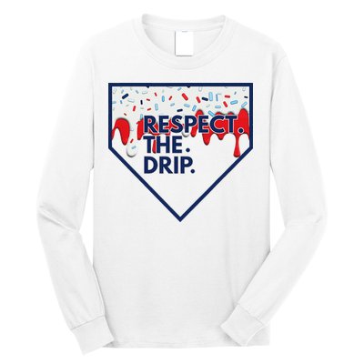 B.A.S.E.B.A.L.L Home Plate Drip For Ice Cream Spinkle Long Sleeve Shirt