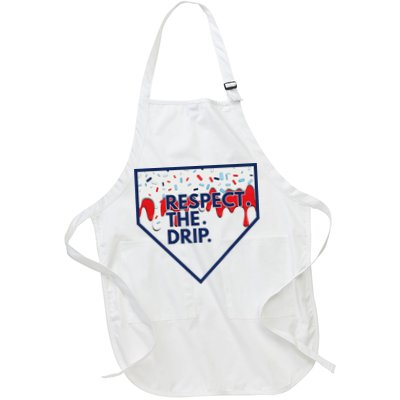 B.A.S.E.B.A.L.L Home Plate Drip For Ice Cream Spinkle Apron