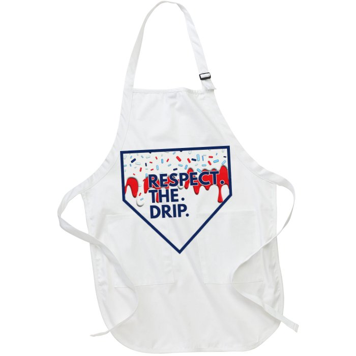 B.A.S.E.B.A.L.L Home Plate Drip For Ice Cream Spinkle Apron