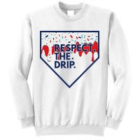 B.A.S.E.B.A.L.L Home Plate Drip For Ice Cream Spinkle Sweatshirt