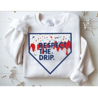B.A.S.E.B.A.L.L Home Plate Drip For Ice Cream Spinkle Sweatshirt