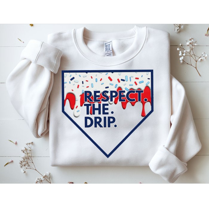 B.A.S.E.B.A.L.L Home Plate Drip For Ice Cream Spinkle Sweatshirt
