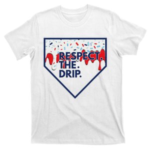 B.A.S.E.B.A.L.L Home Plate Drip For Ice Cream Spinkle T-Shirt