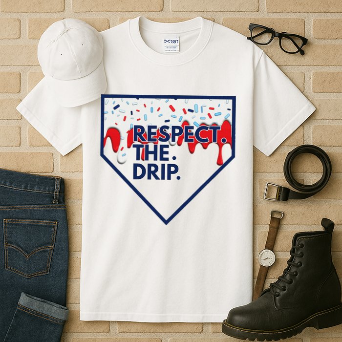 B.A.S.E.B.A.L.L Home Plate Drip For Ice Cream Spinkle Tall T-Shirt