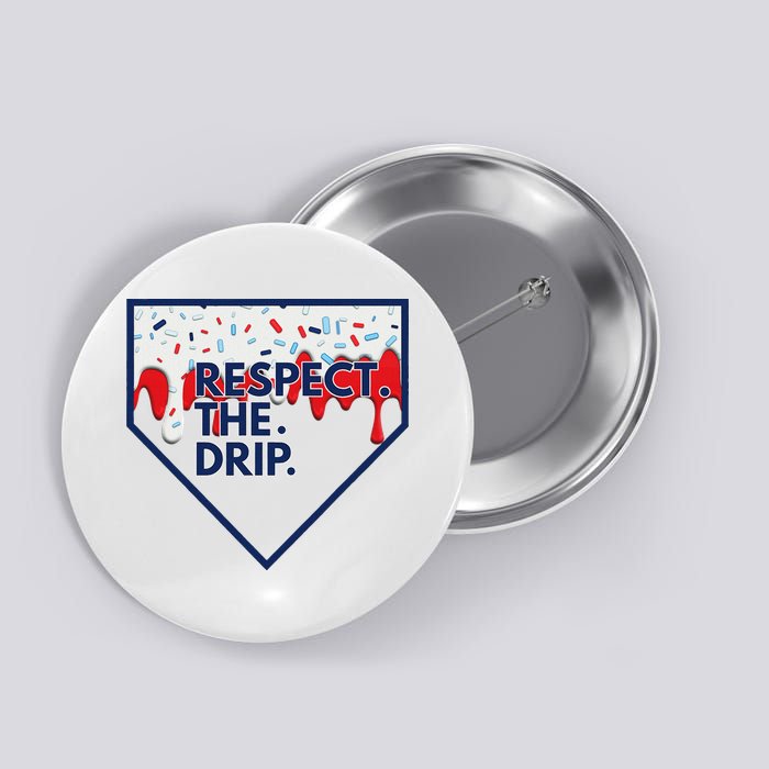 B.A.S.E.B.A.L.L Home Plate Drip For Ice Cream Spinkle Button