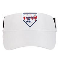 B.A.S.E.B.A.L.L Home Plate Drip For Ice Cream Spinkle Adult Drive Performance Visor