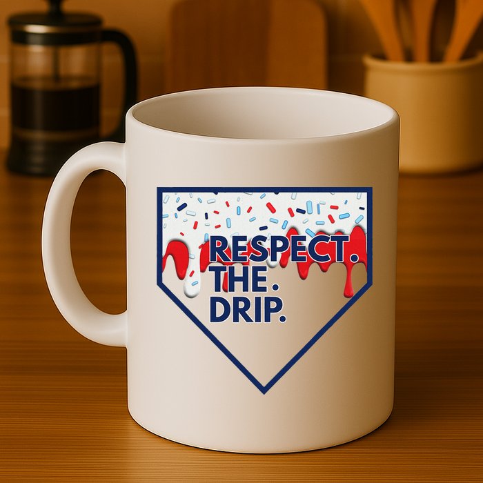 B.A.S.E.B.A.L.L Home Plate Drip For Ice Cream Spinkle Mug