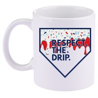 B.A.S.E.B.A.L.L Home Plate Drip For Ice Cream Spinkle 11oz C Handle Ceramic Mug