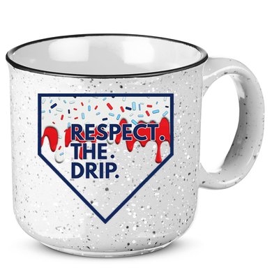 B.A.S.E.B.A.L.L Home Plate Drip For Ice Cream Spinkle 15oz Campfire Ceramic Mug