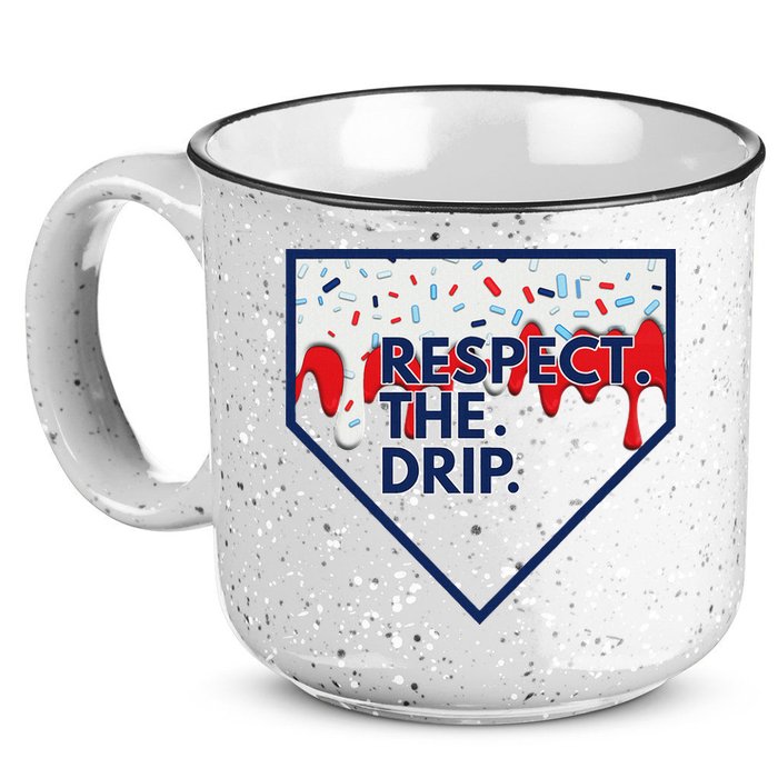 B.A.S.E.B.A.L.L Home Plate Drip For Ice Cream Spinkle 15oz Campfire Ceramic Mug